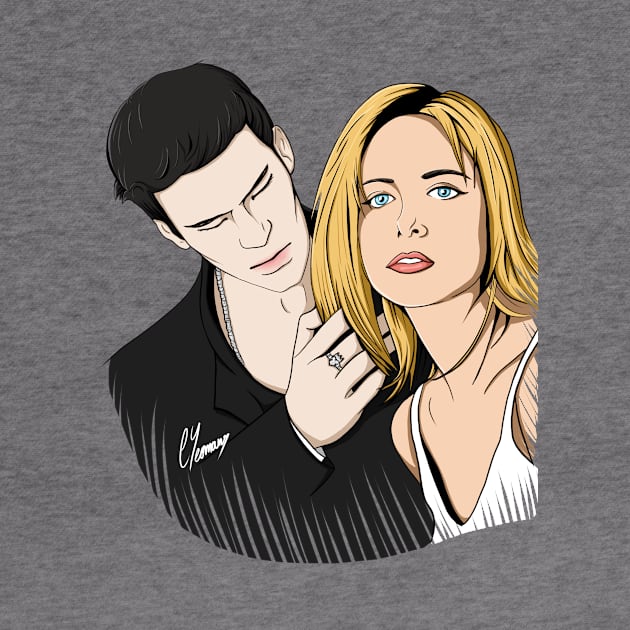 Buffy and Angel by podfish